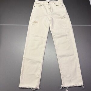 Carly Jean Los Angeles Jeans Womens 3 26X37 Chrissy Distressed Straight Leg Jean